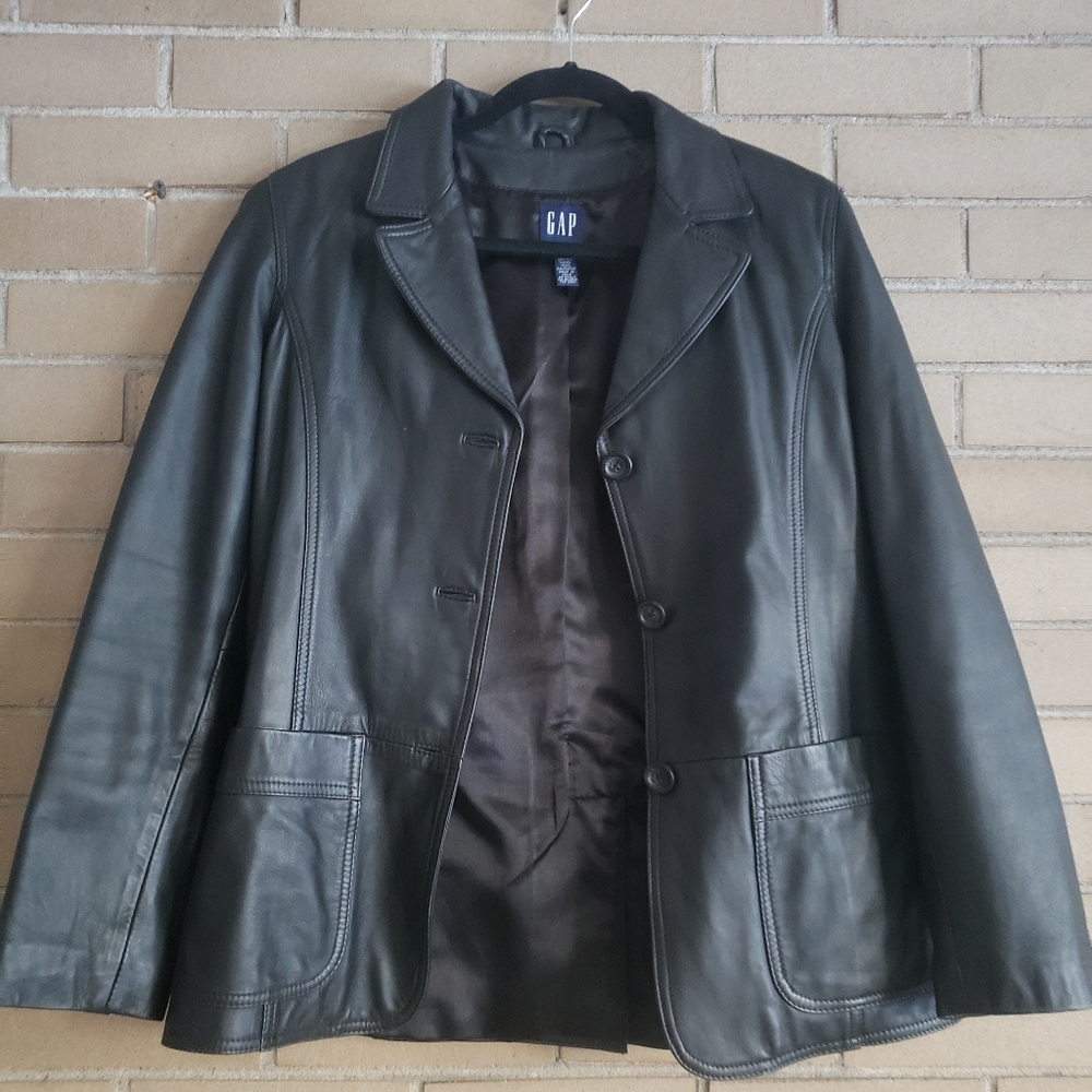 Gap Leather Jacket - image 1